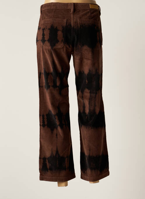 Pantalon droit marron HAPPY pour femme