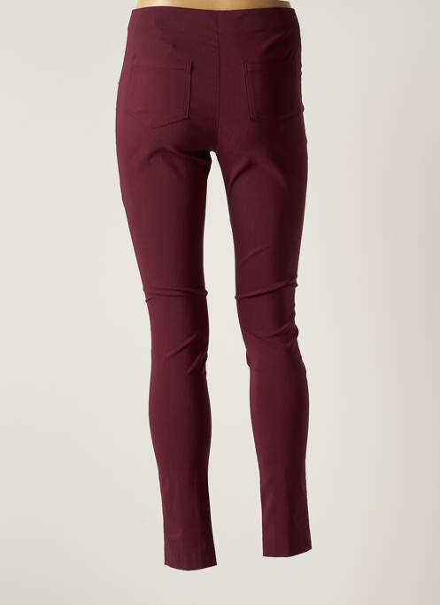 Pantalon slim violet LAUREN VIDAL pour femme