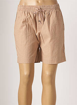 Bermuda taille élastique taille normale marron GAI+LISVA femme