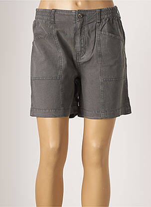 Short fermeture zippée sous rabat boutonné taille normale gris MKT STUDIO femme