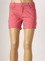 Short fermeture zippée sous rabat boutonné taille normale rose MKT STUDIO femme
