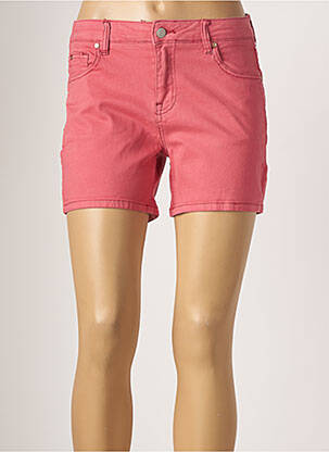 Short fermeture zippée sous rabat boutonné taille normale rose MKT STUDIO femme