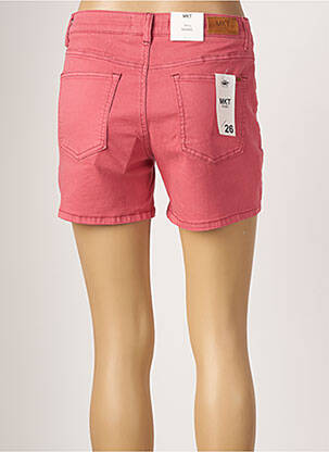 Short fermeture zippée sous rabat boutonné taille normale rose MKT STUDIO femme
