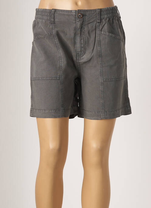 Short fermeture zippée sous rabat boutonné taille normale gris MKT STUDIO femme