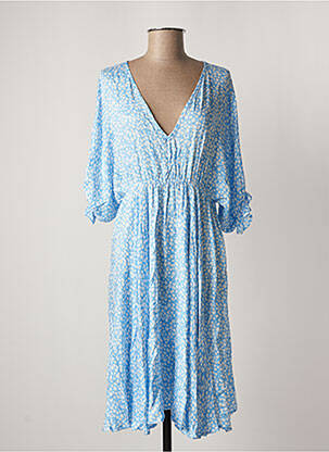 Robe mi-longue bleu FRACOMINA pour femme