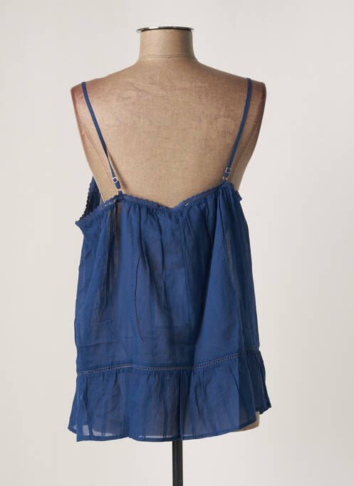 Top bleu LES P'TITES BOMBES pour femme