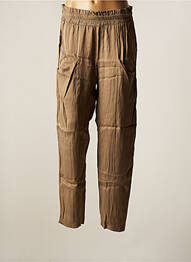 Pantalon droit taille élastique taille normale marron PAKO LITTO femme