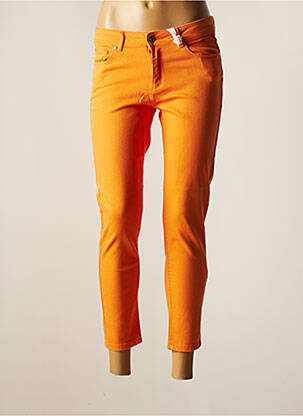 Jeans coupe slim slim taille basse orange FRACOMINA femme