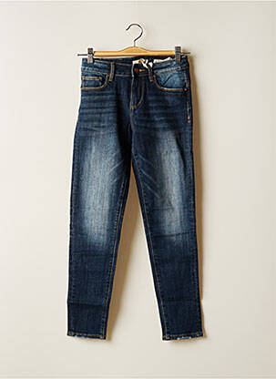 Jeans coupe slim slim taille basse bleu FRACOMINA femme