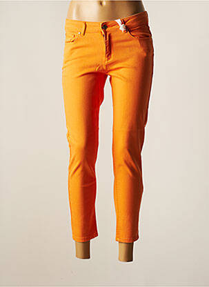 Jeans coupe slim orange FRACOMINA pour femme