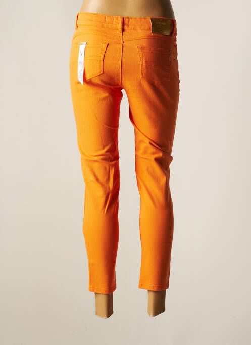 Jeans coupe slim orange FRACOMINA pour femme