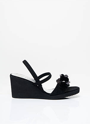 Sandales/nu pieds talon compensé talon de 4 à 6cm noir AZUREE femme