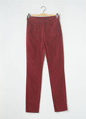 Pantalon chino rouge LAUREN VIDAL pour femme seconde vue