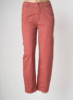 Pantalon droit orange LAUREN VIDAL pour femme