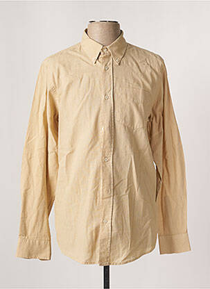 Chemise manches longues beige NUDIE JEANS CO pour homme