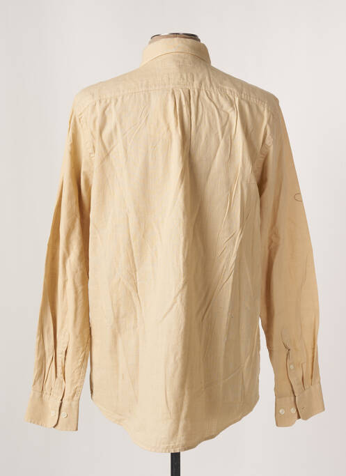 Chemise manches longues beige NUDIE JEANS CO pour homme