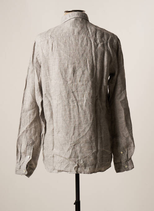 Chemise manches longues gris LA PAZ pour homme