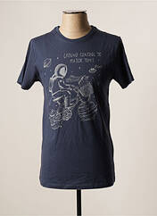 T-shirt bleu STEP ART pour homme seconde vue