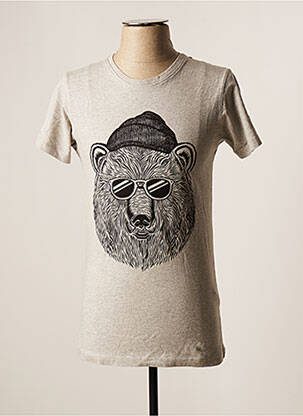 T-shirt gris STEP ART pour homme