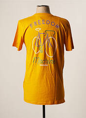 T-shirt jaune DEDICATED pour homme seconde vue