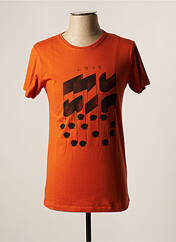 T-shirt orange STEP ART pour homme seconde vue