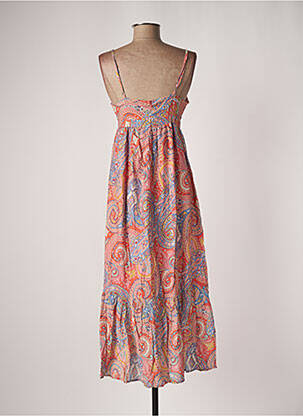 Robe mi-longue imprimé fantaisie fines bretelles rose MOLLY BRACKEN femme