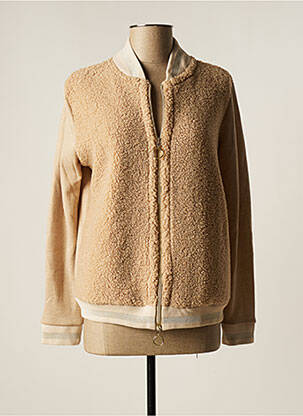 Veste casual col rond beige VITAMINA femme