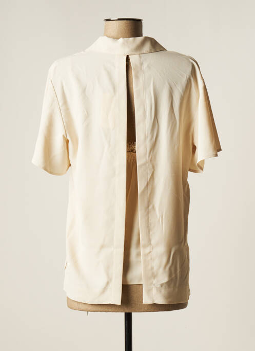 Chemisier manches courtes manches courtes beige TWINSET femme