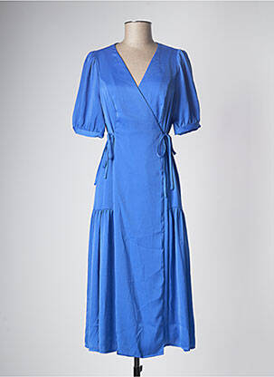 Robe mi-longue bleu VERO MODA pour femme