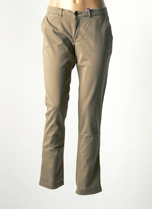 Pantalon chino vert TOMMY HILFIGER pour femme