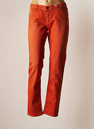 Jeans coupe slim orange R95TH pour femme