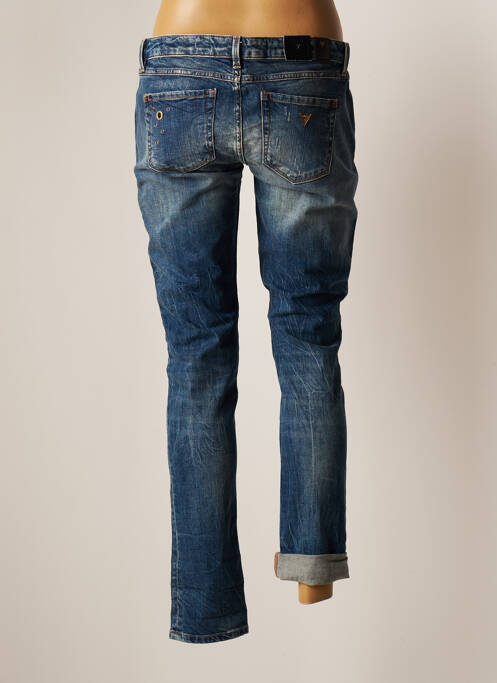 Jeans coupe slim bleu GUESS pour femme