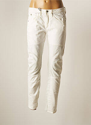 Jeans coupe slim blanc G STAR pour femme
