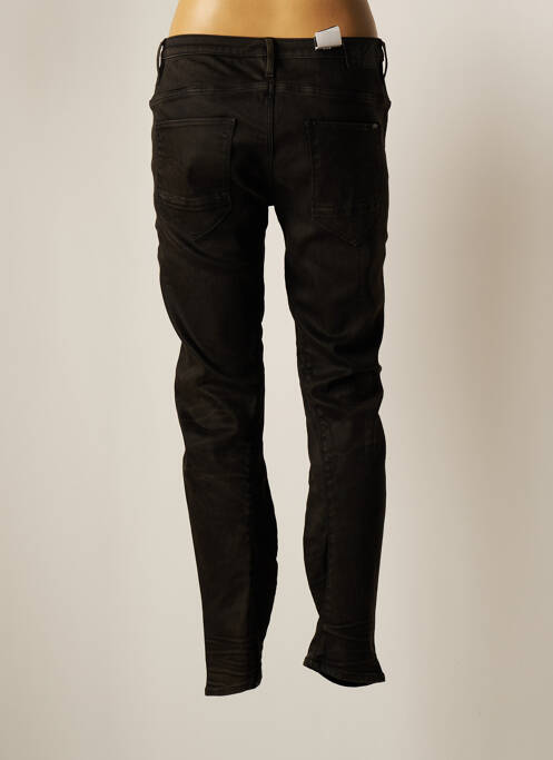 Jeans coupe slim noir RAW-7 pour femme