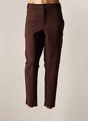 Pantalon chino marron VERO MODA pour femme seconde vue