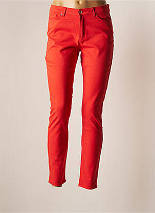 Pantalon slim orange VERO MODA pour femme