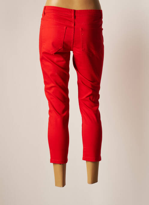 Pantalon 7/8 rouge VERO MODA pour femme