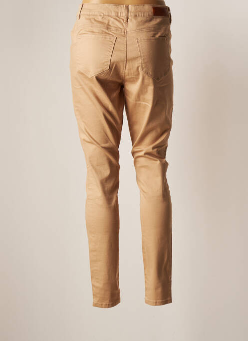 Pantalon slim beige VERO MODA pour femme