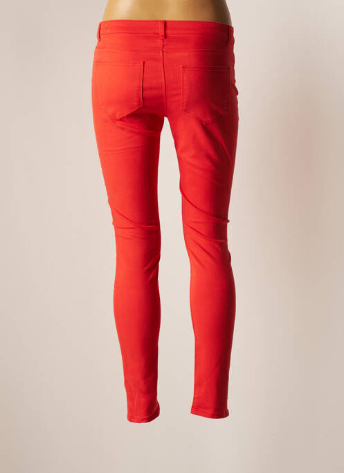 Pantalon slim orange VERO MODA pour femme