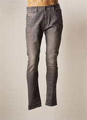 Jeans coupe slim gris UNIQUE pour homme seconde vue