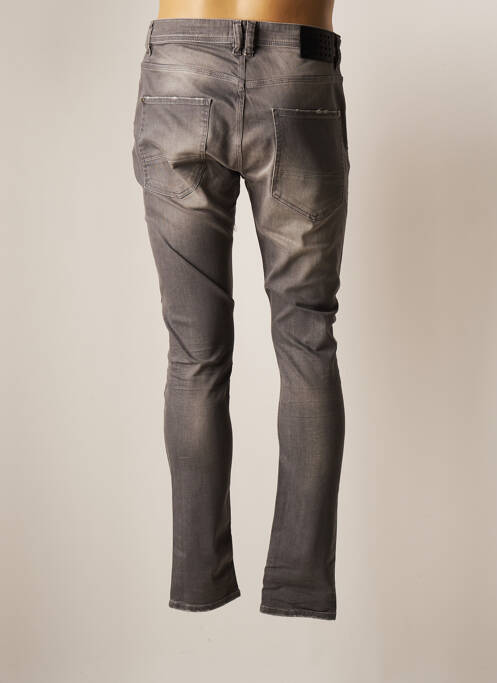 Jeans coupe slim gris UNIQUE pour homme