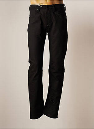 Pantalon droit noir RAW-7 pour homme