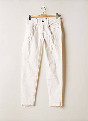 Jeans coupe slim blanc LE TEMPS DES CERISES pour femme