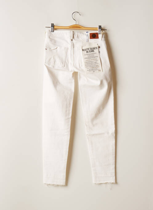 Jeans coupe slim blanc LE TEMPS DES CERISES pour femme