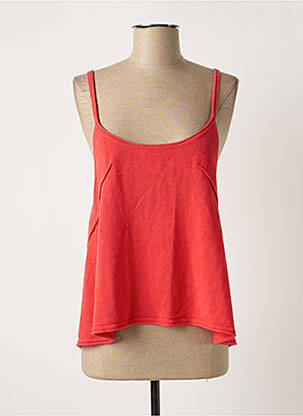Top stretch fines bretelles rouge MERI & ESCA femme