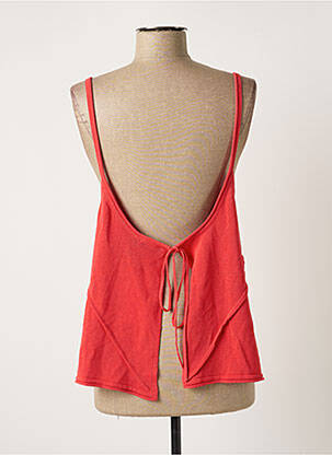 Top stretch fines bretelles rouge MERI & ESCA femme