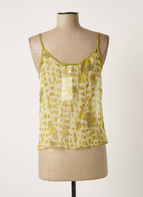 Top coupe fluide fines bretelles vert MERI & ESCA femme
