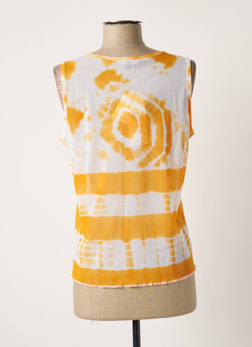 Top orange LAUREN VIDAL pour femme