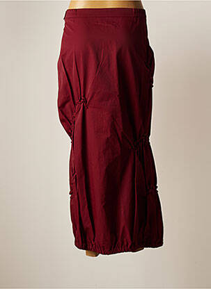 Jupe longue coupe droite rouge GUY DUBOUIS femme