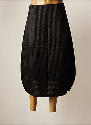 Jupe longue fermeture zippée au dos noir LAUREN VIDAL femme